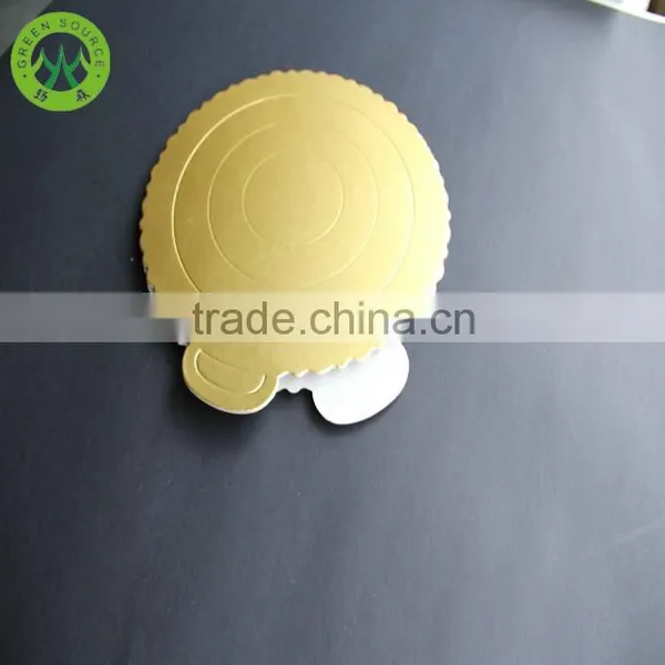 Round Gold Cake Base Board of Bakeware, Cake Mould Tool Mousse Cake Board photo-5