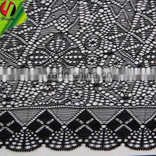Black Elastic Lace Trim for Corset