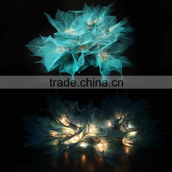 High Quality Decoration Light Natural Leaf Design String Lights For Holiday, Party, Wedding, Christmas/Xmas Gift