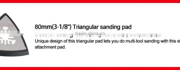 Stainless Steel + TPU Triangular Sanding Pads for Oscillating Tool,good Quality photo-2