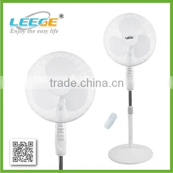 White and Black 16" Stand Fan With Remote Control FS40-59 photo-3