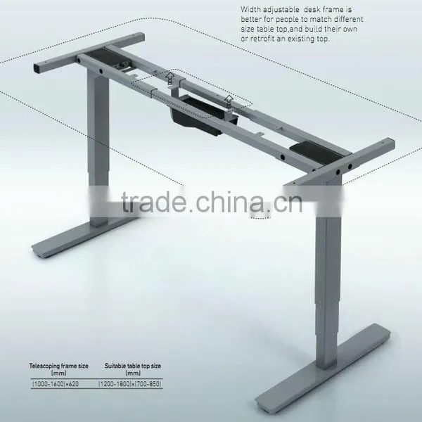 RISESAT Electric Adjustable Sit and Stand Executive Table photo-2