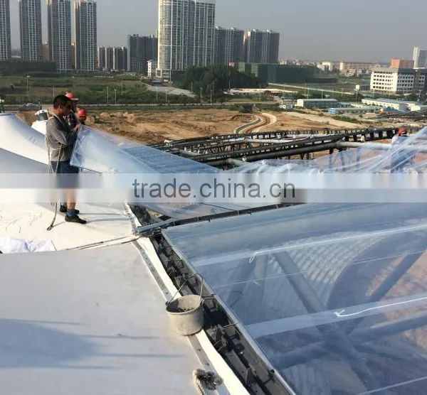 Clear ETFE Coated Film Tensile Fabric Architecture Canopy in Hannove photo-4
