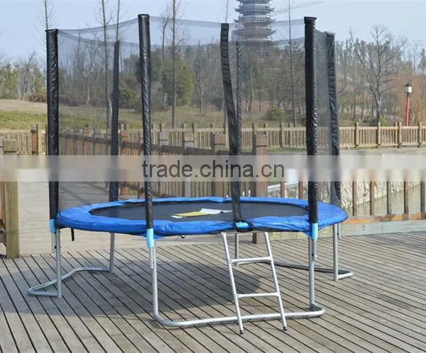 8FT L Shape Leg Round Trampoline With Ladder photo-4