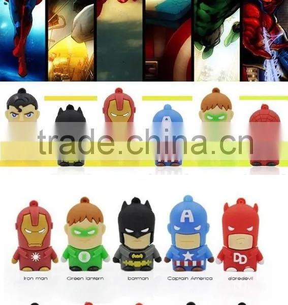 Custom USB Flash Drive Popular Cartoon Super Heroes Usb Flash Drive Pendrive,Wholesale Full Capacity Minions Memory Stick Bulk photo-2