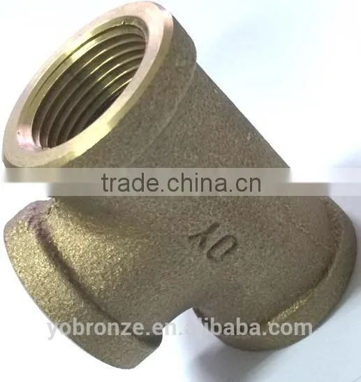 Taiwan Made Brass 45 Degree y Branch Pipe Fitting Lateral Tee photo-6