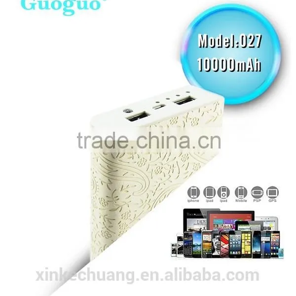 Guoguo Dual USB LED Light External Battery Pack Portable 11000mAh Power Bank for Iphone,samsung photo-4