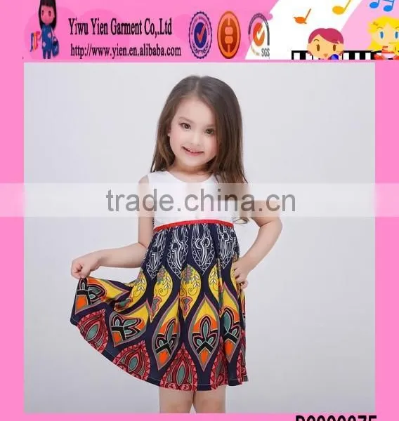 2016 New Arrived Flower Kids Beautiful Model Dresses Wholesale Price Summer Kids Dresses for Weddings photo-4