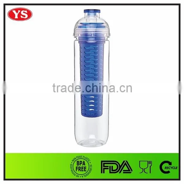 Eco-friendly BPA Free 800 ml Plastic Fruit Infuser Water Bottle for Drinking photo-2