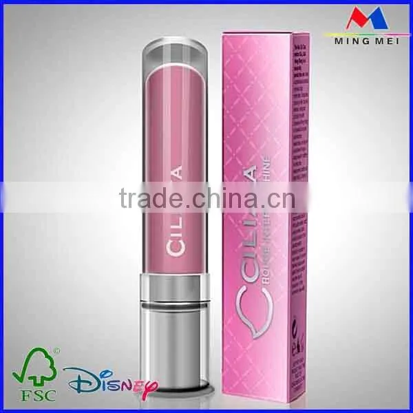 High Grade Branded Ivory Board Small Paper Card Box for Lipstick ,Cometics Packing China Supplier