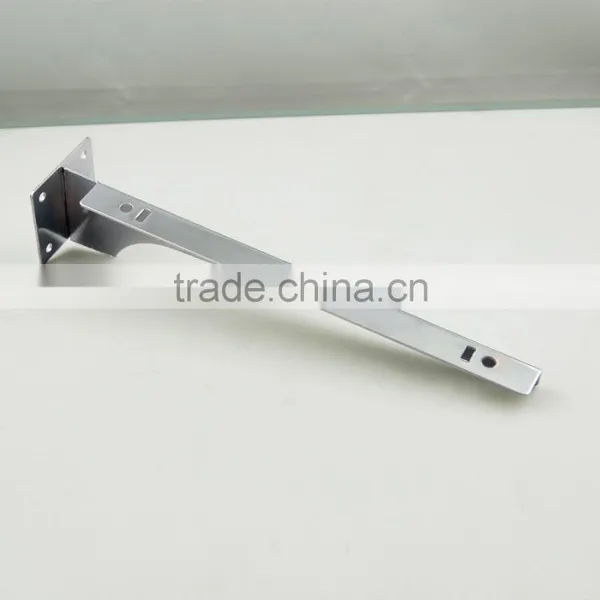 Fix on Slatwall Board Metal Chrome Metal Wall Shelf Bracket photo-4