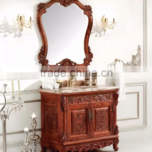 WTS208FS Vintage Brown Finished Single Sink Bathroom Vanity Cabinets photo-2