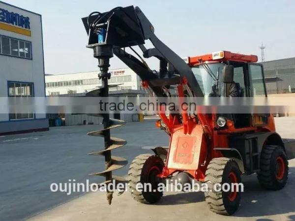 2016 New Design Mini Construction Equipment Wheel Loader With Auger photo-4