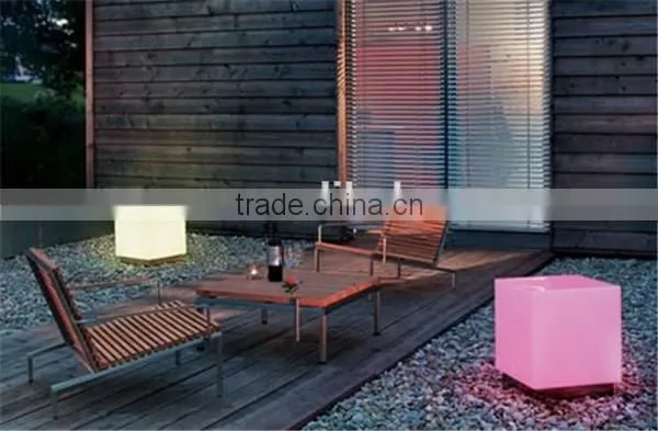 New Design Magic Colorful Light and Portable Led Cube Seat photo-4