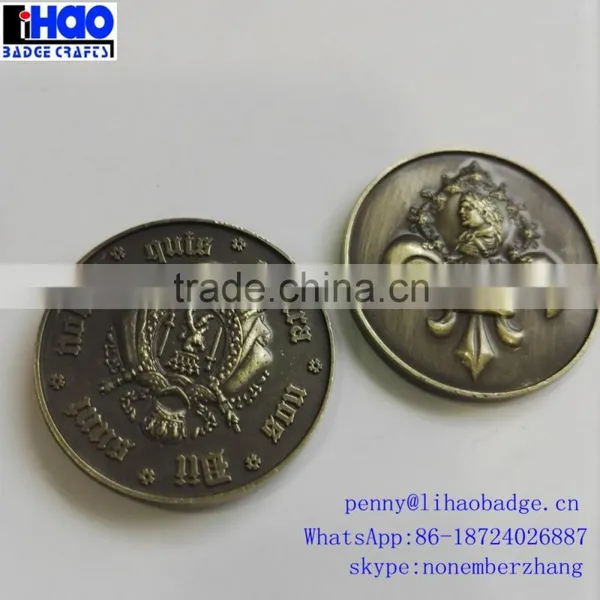 High Quality Custom Metal Game Token Coin,Embossing Metal Logo Coin photo-4