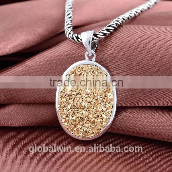 2015 Fine Fashion Women Pendant Gold And Silver Plated Crystal Interlocking Heart Pendant photo-5
