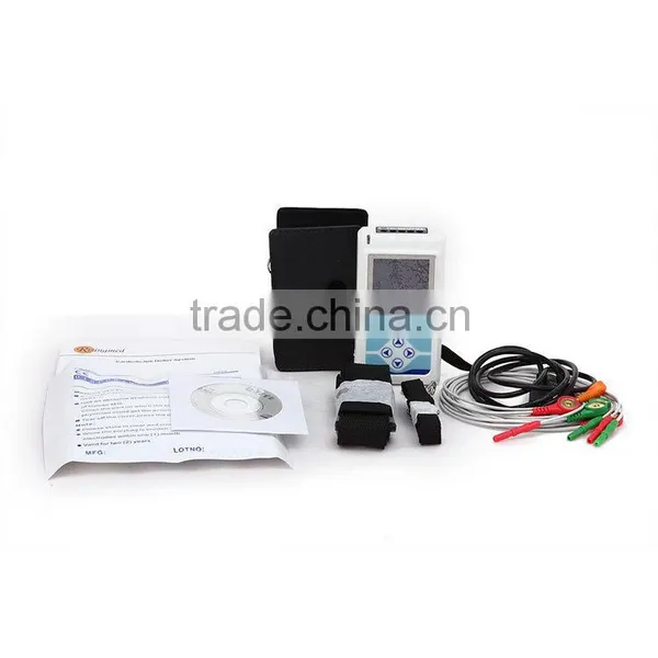 OEM 3-lead Color LCD Holter 24-hours Recorder System Ecg Holter Monitor With Software-Cardioscope photo-5