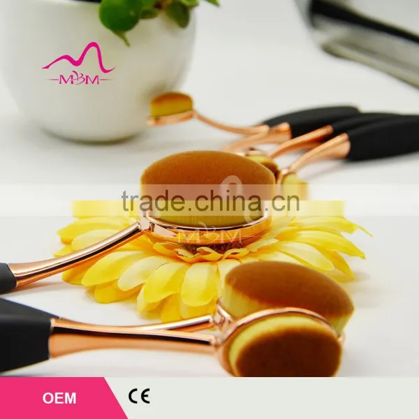 Makeup Cosmetic Oval Round Toothbrush Shaped Makeup Sets Lip Concealer Foundation Blush Brush photo-2