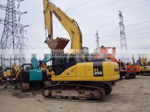 Original Japan Used KOMATSU PC200-7 Crawler Excavator