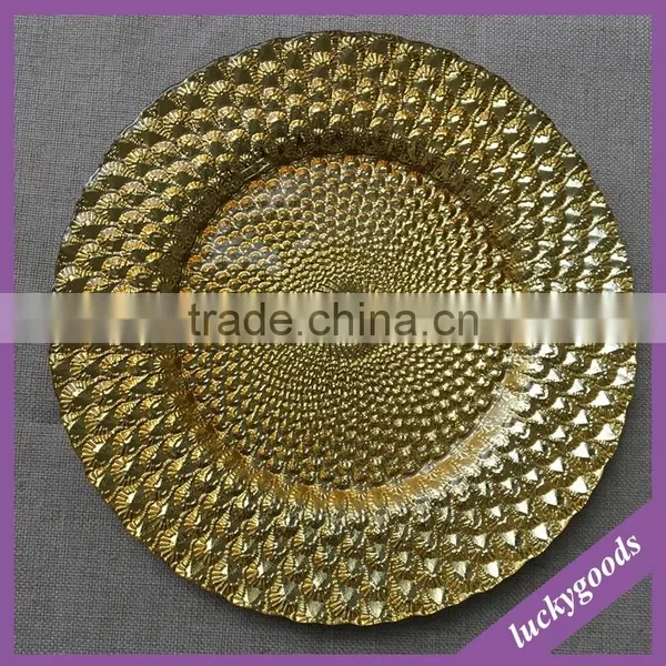 Wholesale Fancy Dishes Silver Gold Glass Dish Plate photo-2