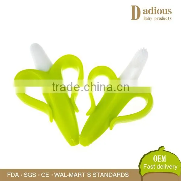 High Quality Eco-friendly Soft Silicone Banana Toothbrush photo-5