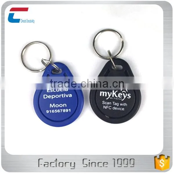 13.56MHz RFID Key Chain Fobs Printable Programmable Writable NFC Key Fob Tag photo-5
