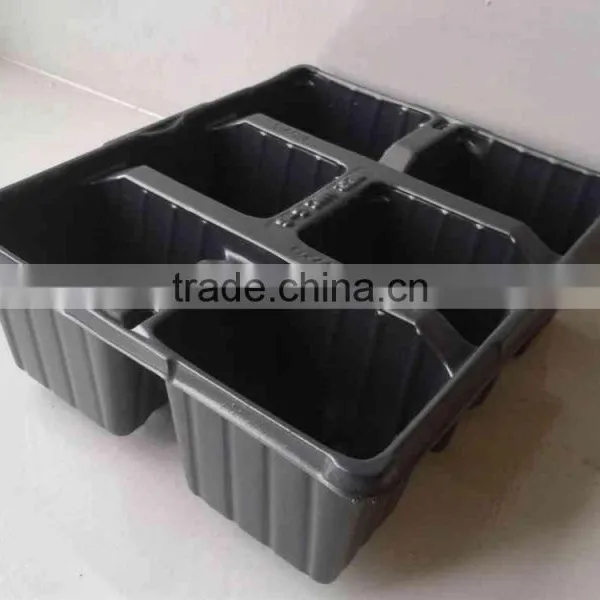 8 Cell Small Black Plastic Seed Tray Insert Trays, Stock MOQ 10000pcs photo-5
