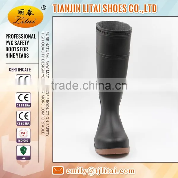 Black Pvc Safety Gumboots for Industry and Mine photo-2