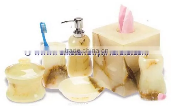 Luxury Colorful Free Sample for Natural ONYX BATHROOM ACCESSORIES COLLECTION photo-4