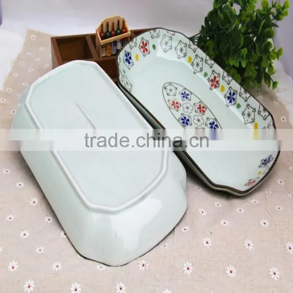 KC-00049 High Temperature Decal Ceramic Dinner Plate, Ceramic Fish Plate photo-4