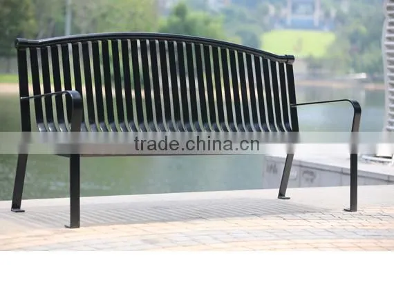 Public Park Metal Outdoor Bench for Street photo-5