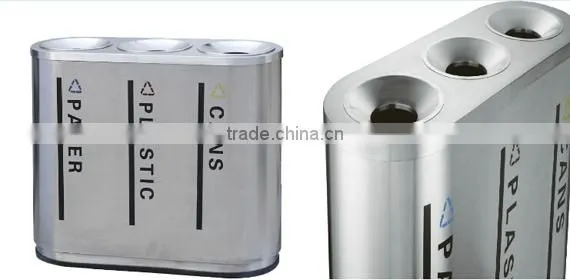 Arlau Outdoor Classified Stainless Steel Trash Bin photo-4