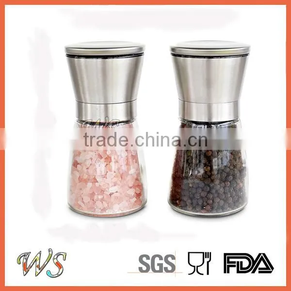 WS-PP12 Premium Salt and Pepper Grinder Set (set of 2) With FREE Salt and Pepper Shakers (set of 2) photo-2