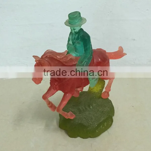 Polyresin Ride a Horse Statue photo-3