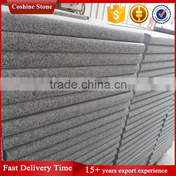 China Flamed Grey Granite Bullnose Paver For Sale photo-5