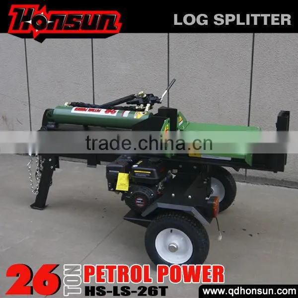 With 18 Months Warranty CE Approved Briggs&Stratton Lifan Petrol Engine Industrial Hydraulic 26t Log Splitter for Sale