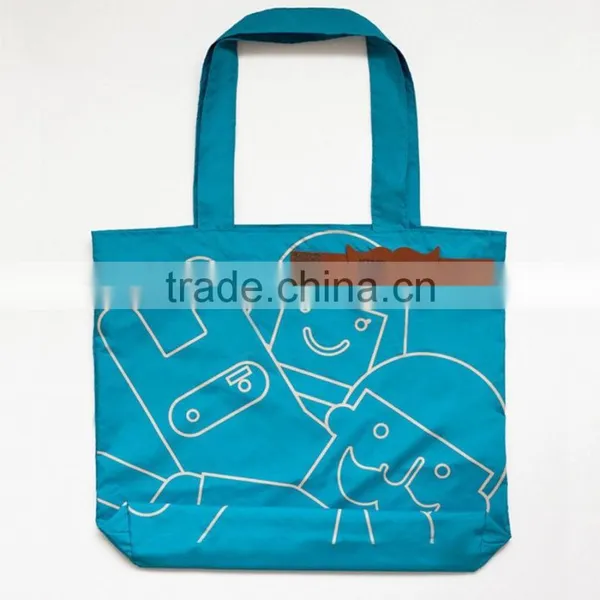 Cute Shoulder Shopping Bags With Mustache Foldable Shopping Tote Bags Recycle Market Bags photo-2