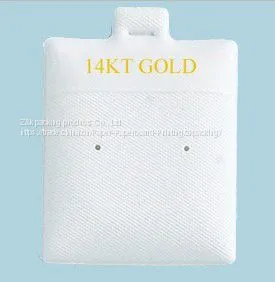 Custom Earring Puff Display Pads White Stud Post