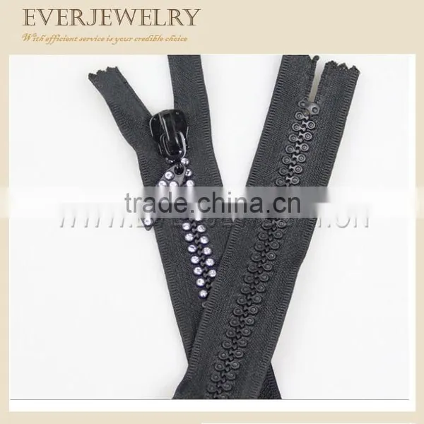 Fashion Zipper With Rhinestone photo-2