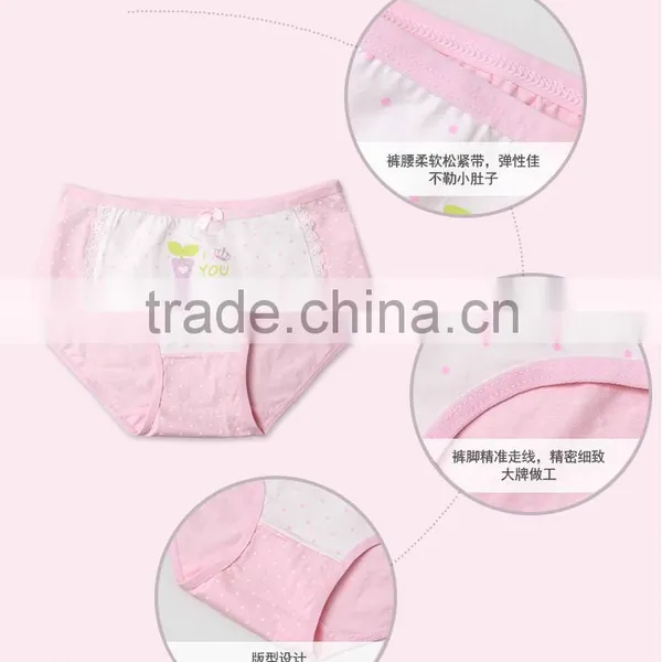 Wholesale 100 % Cotton Print Kids Underwear /Cartoon Print Girl Briefs Kids Underwear photo-4