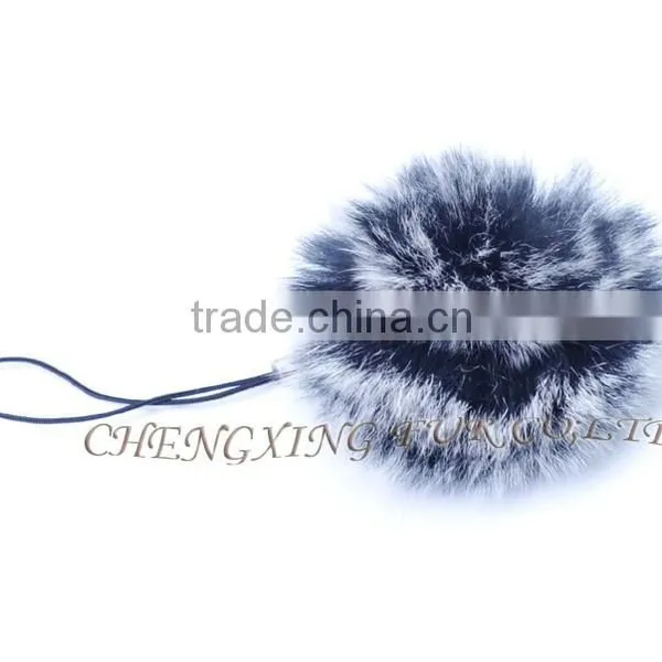 CX-A-54F Rabbit Fur Mobile Phone Strap Promotional Fur Keychain photo-5
