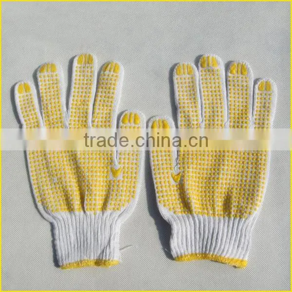 Factory Price PVC Dotted Cotton Safety Working Gloves photo-2