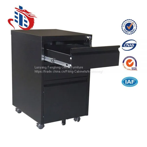 Multi-functional Movable Mobile Pedestal 3 Drawer Metal File Cabinets photo-2