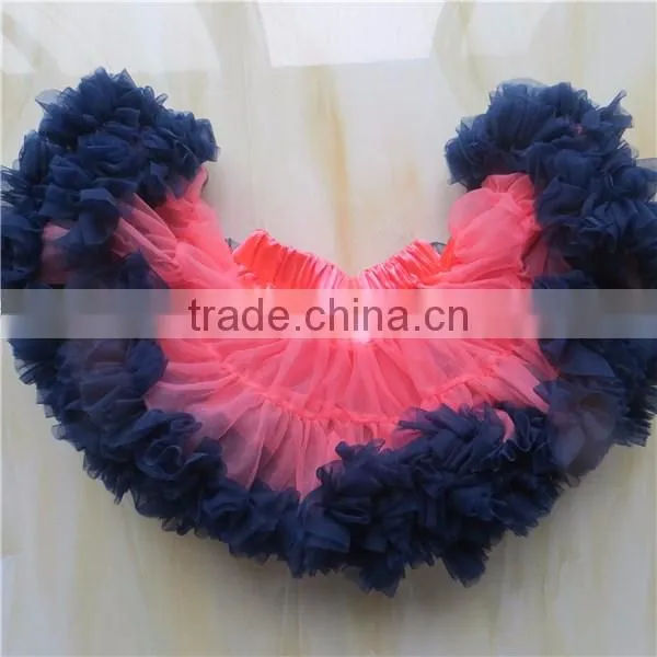 2015 High Quailty! Light Pink and Red Fluffy Chiffon Tutu Skirts for Baby Girls photo-3
