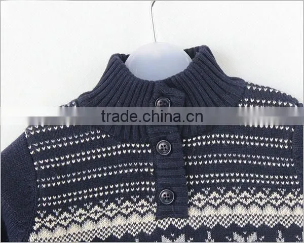 Baby Retro Styles Pullover Snowflake Design Christmas Sweater photo-4