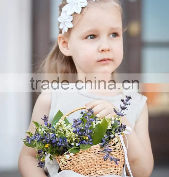 2017 New Style Wholesale Kids Clothing.Linen Flower Girl Dress Lace Children Long Frocks Designs photo-4