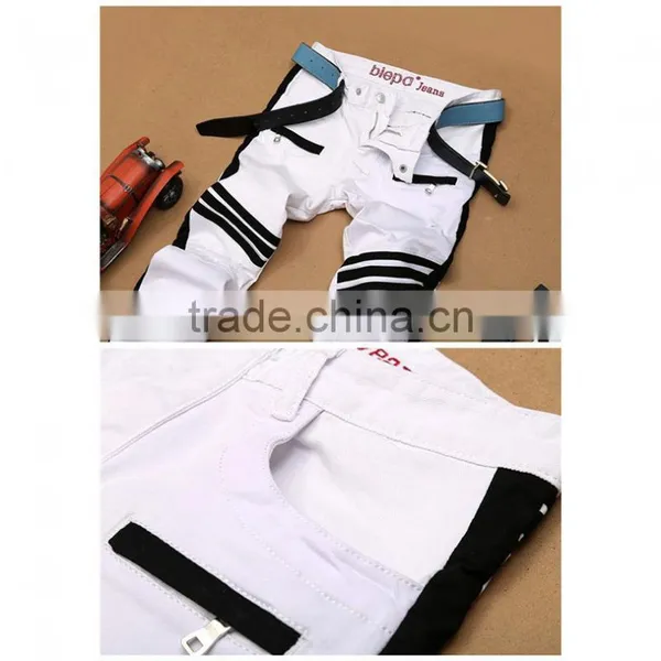 2014 Men Slim White New Design Jeans Pants photo-3