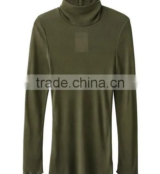 Runwaylover EY2372B 2017 Ladies Sexy Turtleneck Tight T-Shirts photo-6