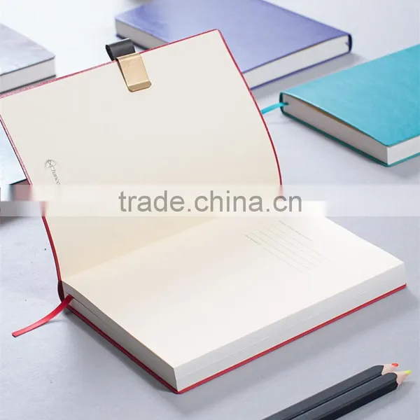 A5 PU Planner Embossed Logo Leather Daily Planner Softcover Notebook photo-4