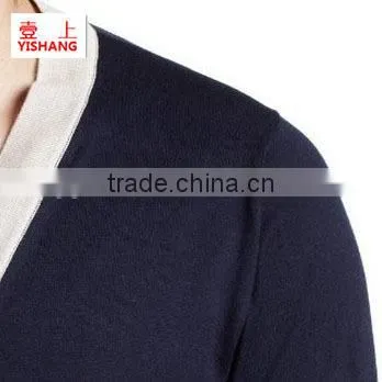 High Quality Winter Knitted V-neck Sweater Men photo-2